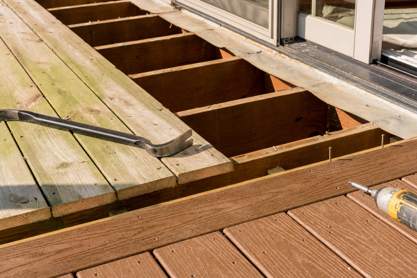 Composite deck installation in Delray Beach, FL