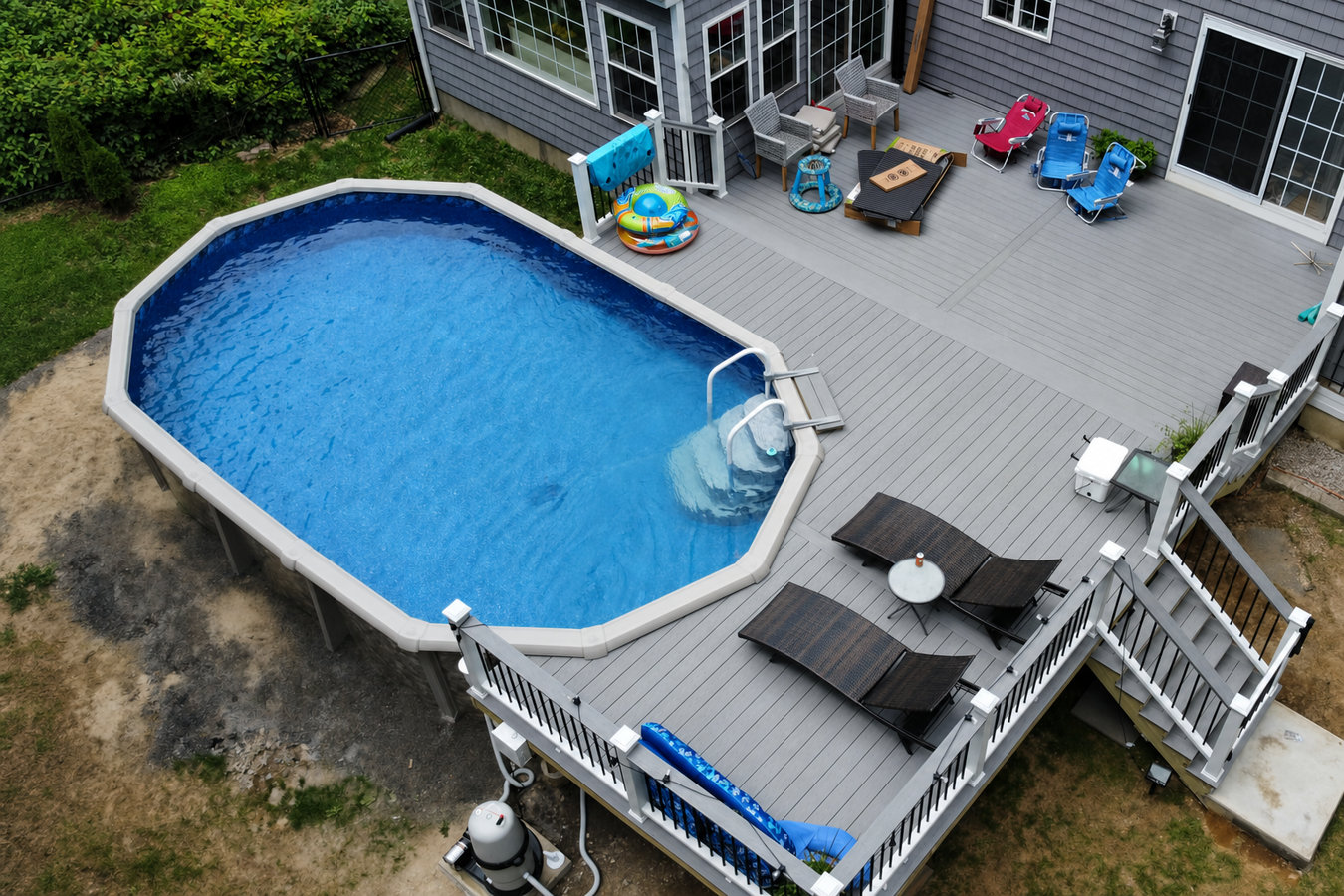Pool deck construction in Delray Beach, FL